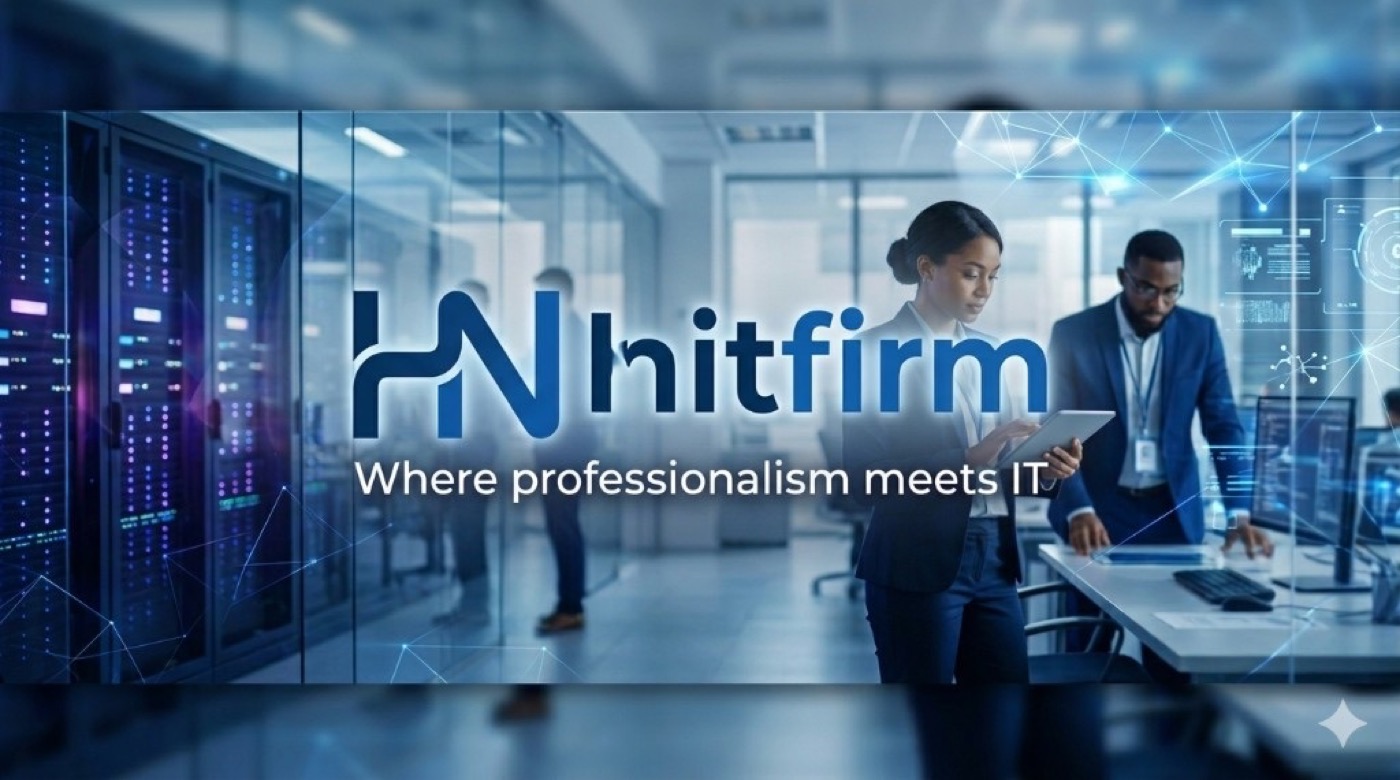 HNITFIRM — technology workspace, data centre and office with brand hero banner
